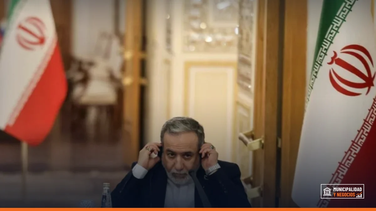 Ministro de Relaciones Exteriores de Irán, Abás Araqchi, durante un acto en Teherán.