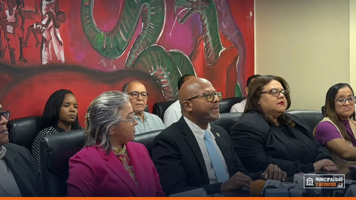 Imagen del Colegio Médico Dominicano en una rueda de prensa.