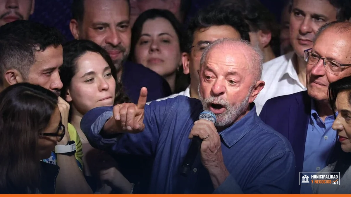 Presidente Luiz Inácio Lula da Silva durante una ceremonia de toma de posesión en Brasilia.